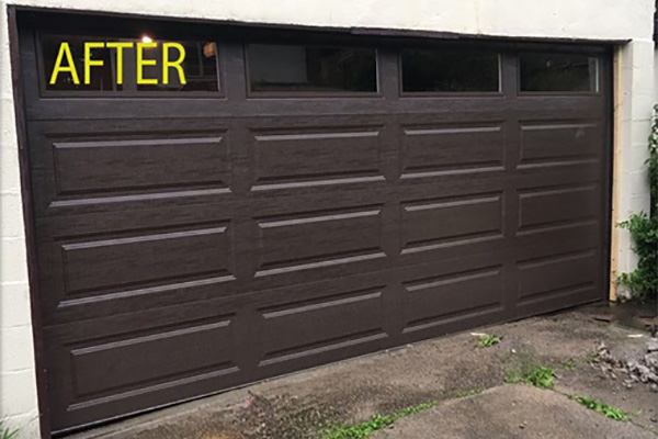 Brown Door Garage - After